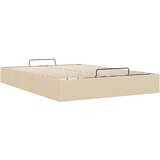  Otomanski okvir kreveta bez madraca krem 140x190 cm od tkanine | shoptok.hr
