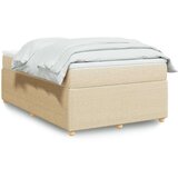 vidaXL Box spring postelja z vzmetnico krem 120x190 cm blago, (21309904) | Shoptok.si