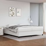  Box spring postelja z vzmetnico bela 200x200 cm umetno usnje, (20723916) Cene