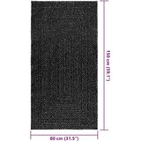 vidaXL Tepih ZIZUR 80 x 150 cm s izgledom jute unutarnji i vanjski | shoptok.hr