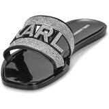 Karl Lagerfeld Natikači JELLY III Sparkle Cut-Out Črna | Shoptok.si