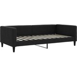  Dnevni krevet s madracem crni 100 x 200 cm od tkanine | shoptok.hr