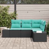  Sjedeća garnitura za vrt 4 kom. poliratan 209 x 154 x 85 cm | shoptok.hr