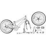  Planinski Bicikl 20 Inča 6-Speed za 5-8 godina Crna | shoptok.hr