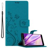 Cadorabo Sony Xperia XZ2 v klasična rožnata zlata - ovitek v cvetličnem dizajnu z magnetnim zapiranjem, stoječo funkcijo in režami za kartice, (20564089) | Shoptok.si