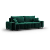 Cosmopolitan Design Zelena baršunasti sklopiva/s prostorom za odlaganje sofa 250 cm Wicklow – | shoptok.hr