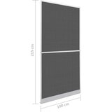  Zaslon za insekte s čepom Bijela i crna 100 x 215 cm - Bijeli 100 x 215 cm | shoptok.hr