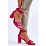 EVENTO PE1 Women's Sandals On Heel suede Fuchsia Lexi | Eponuda.ba