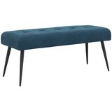  Klupa s gumbastim tkanjem Plava 110 x 40 x 46 cm Baršun | shoptok.hr