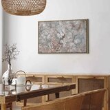  Slika - Marble flowers – natural stone structure in pastel colours 120x80 U prirodnom drvenom okviru | shoptok.hr