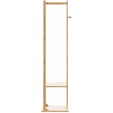  Vješalica za kapute s kukama i policama 38,5x30x156 cm bambus | shoptok.hr