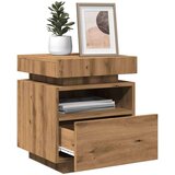  Noćni ormarići s LED svjetlima 2 kom Artisan hrast 40x39x48 5cm | shoptok.hr