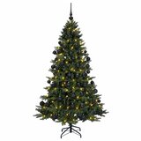 Umjetno božićno drvce s kuglicom 210 cm 300 LED lampica | shoptok.hr