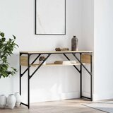  Konzolni stol s policom boja hrasta 105 x 30 x 75 cm drveni | shoptok.hr
