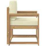  2 Komad Set vanjskih sofa Poliester Bijela i Krem | shoptok.hr