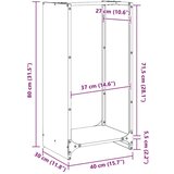  stojalo za drva olivno zelena 40x30x80 cm hladno valjano jeklo | Shoptok.si