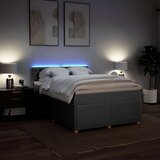  Krevet box spring s madracem svjetlosivi 140x200 cm od tkanine | shoptok.hr