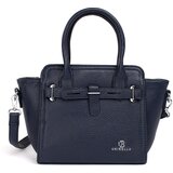 Shelvt Navy blue women's handbag with silver elements | Shoptok.si