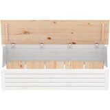  Kutija za pohranu bijela 109 x 36,5 x 33 cm od masivne borovine | Eponuda.com