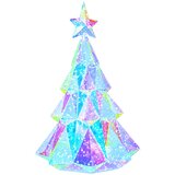  Prizmatično iridescentno LED božićno drvce Šareni Ø 35 x 52 cm | shoptok.hr