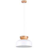 Sollux Lighting Sollux SL.1350 - Luster na sajli MARION 1xE27/15W/230V prečnika 29,5 cm bela | Eponuda.com