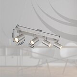 Globo 57911-4 - Spot svetiljka ROBBY 4xGU10/25W/230V mat hrom | Eponuda.com