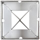  Šiljci za tlo 6 kom srebrni 9 x 9 x 75 cm od pocinčanog čelika | shoptok.hr