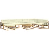  Set vanjskih sofa 9 kom. Bijela i krem | shoptok.hr