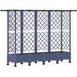  Povišeni krevet s mrežom i krovom Siva 202,5 x 40 x 127 cm PP | shoptok.hr