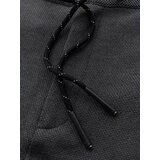 Ombre Men's knitted pants with elastic waistband - dark grey | Shoptok.si