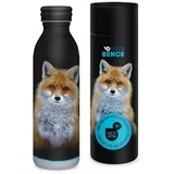 Máté Bence - Dvostenska kovinska steklenica za vodo z motivom lisice v darilni embalaži 600ml