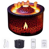 Venisymlis Vlažilec Volcano Tihi Razpršilnik Plamena: 500 Ml Vlažilec Meglice, 2 Načina, Aromaterapevtski Difuzor Brez Vode S Samodejnim Izklopom, (22060946) | Shoptok.si