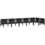 vidaXL Vrtna sedežna garnitura 6 pcs Antracitna Jeklo | Shoptok.si