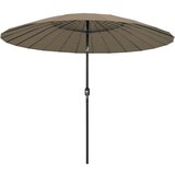 vidaXL Zunanji senčnik z aluminijastim drogom 270 cm taupe Cene