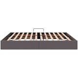  Otomanski krevet s pohranom Sivi 160 x 200 cm Lažna koža | shoptok.hr