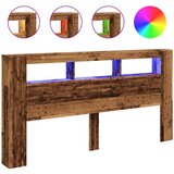 Maison Chic led posteljno vzglavje - vzglavna omarica - nočna omarica starinski les 200x18,5x103,5 cm inž. les, (21712037) Cene