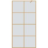  Zid za walk-in tuš Zlatno 100 x 195 cm Staklo otporno na udarce | shoptok.hr