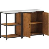 vidaXL Kuhinjski set za shranjevanje 2 pcs Rjav 150 x 50 x 92 cm | Shoptok.si