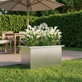  Vrtna posuda za sadnju s LED svjetlom Srebrna 30 x 60 x 30 cm - Nehrđajući čelik 30 x 60 x 30 cm 1 | shoptok.hr