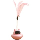 INF Interaktivna mačja igrača kozarec s perjem Pink, (21579371) Cene