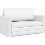 vidaXL Tla kavč postelja 2-v-1 Bela 124x71x78 cm umetni usnje | Shoptok.si