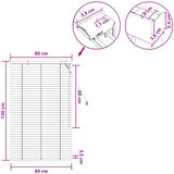  Venecijanska roleta Izgled hrasta 80 x 130 cm 35 mm | shoptok.hr
