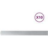 vidaXL Travnate obrobe 10 kosov 10x103 cm Pocinkano jeklo | Shoptok.si