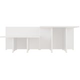  Stolići za kavu 2 kom bijeli 111,5x50x33 od konstruiranog drva | shoptok.hr