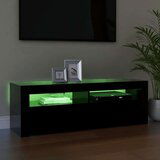 vidaXL TV omarica z LED lučkami črna 120x35x40 cm | Shoptok.si