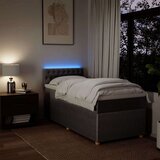 vidaXL Krevet s oprugama i madracem smeđesivi 80x200 cm od tkanine | shoptok.hr