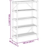  Polica s 5 razine 100x40x150 cm od bambusa | shoptok.hr