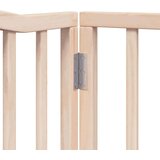  Vrata za pse s vratašcima 8 panela sklopiva 640 cm drvo topole | shoptok.hr