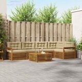  Set vanjskih sofa 6 kom. Prirodna i bež | shoptok.hr