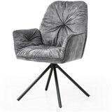 Livetastic Naslanjač Vintage, Siva, Vrtljiv | Shoptok.si